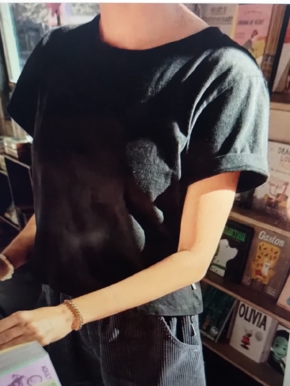Le Bon Shoppe NWOT Noel Tee Shirt Black S